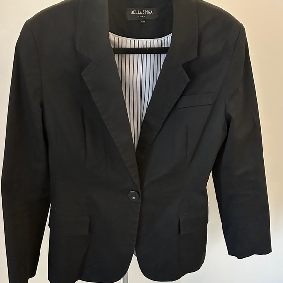 Women's Black Blazer Made in Italy - Picture 5 of 9